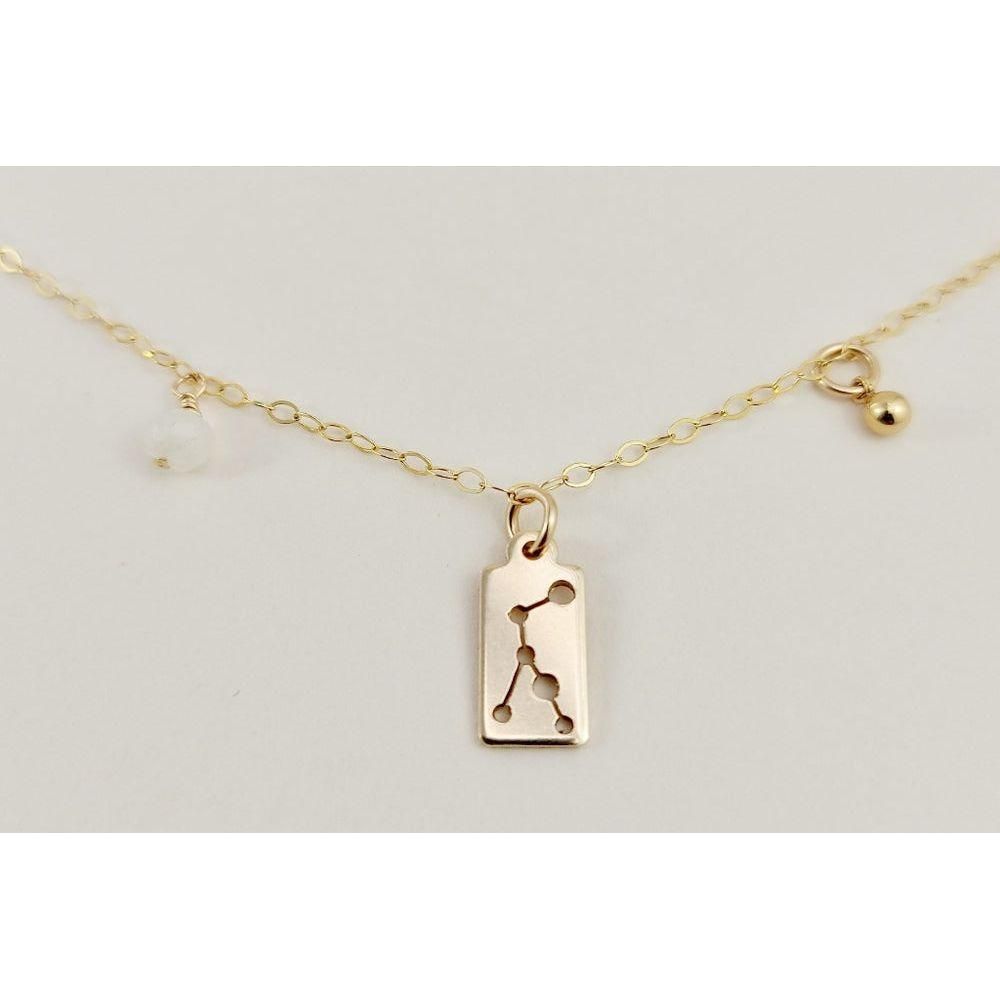 Constellation necklace - Virgo(gold)