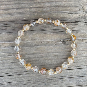 Rutilated quartz bracelet