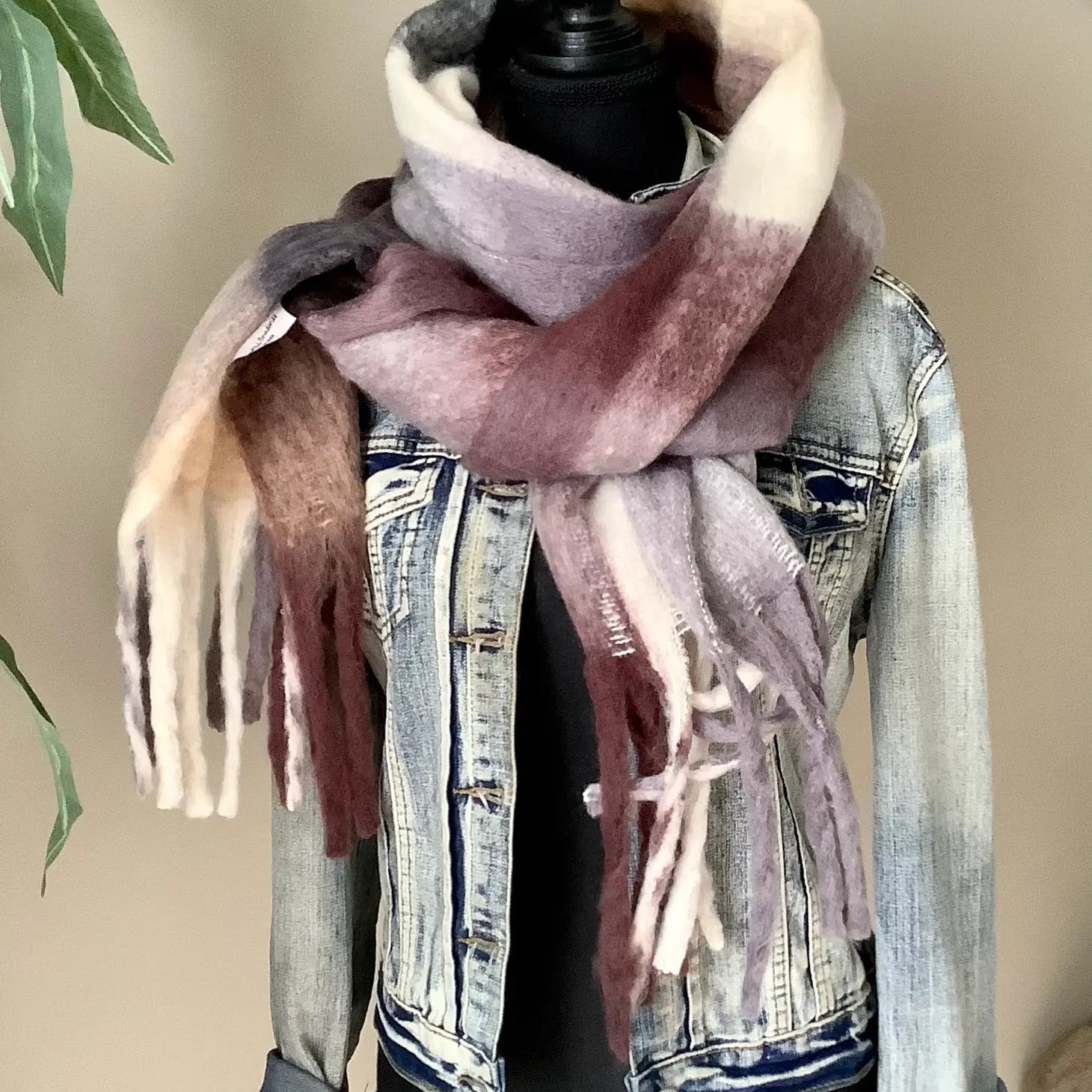 Sienna plaid scarf