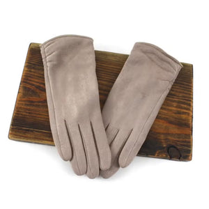 Rouched Gloves - Khaki