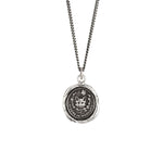 Load image into Gallery viewer, Live in the Moment silver talisman

