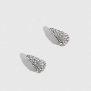 Hira Earrings: Silver